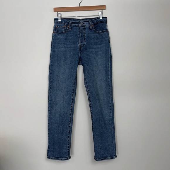 LEVI’S Wedgie Straight Fit Jeans in Summer Love In The Mist - Picture 6 of 14